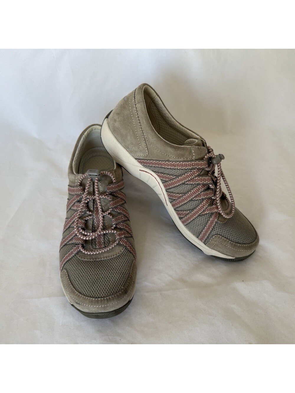 Dansko Honor Women's Walking Shoes Size 5.5-6 EU 36 Beige/Tan Suede/Mesh